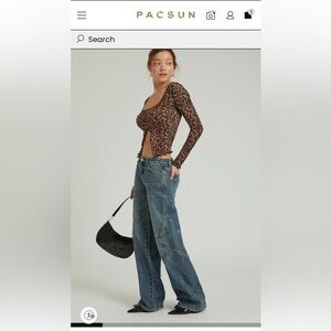 PacSun Low Rise Baggy Casey Star Jeans